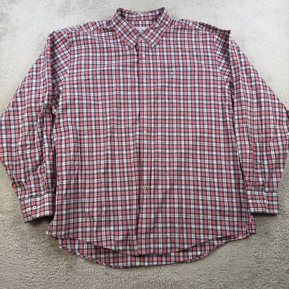 Southern Tide Shirt Mens 2XL Plaid Classic Fit Long Sleeve Button Down Pocket - Picture 2 of 8